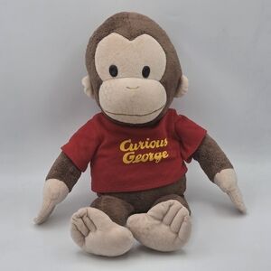 Curious George Plush Monkey in Brown with Red Shirt